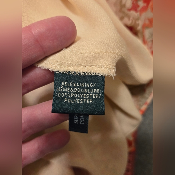 138. Lauren Ralph Lauren Cowl-Neck Floral Dress – Size 12 - Picture 7 of 12